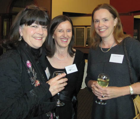 Gabi Hollows (from the Hollows Foundation), Jennifer Bingham (the publisher at Goanna Press) and Ammabelle Playoust.
