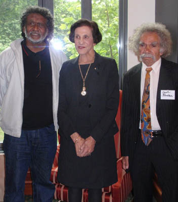 Pastor Ray Minniecon, HE Prof Marie Bashir & Cecil Bowden